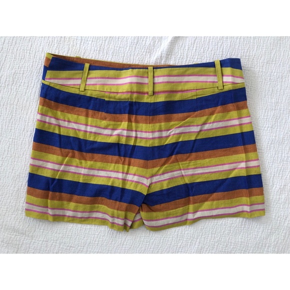 LOFT Linen stripped shorts - size 6 - Picture 4 of 4